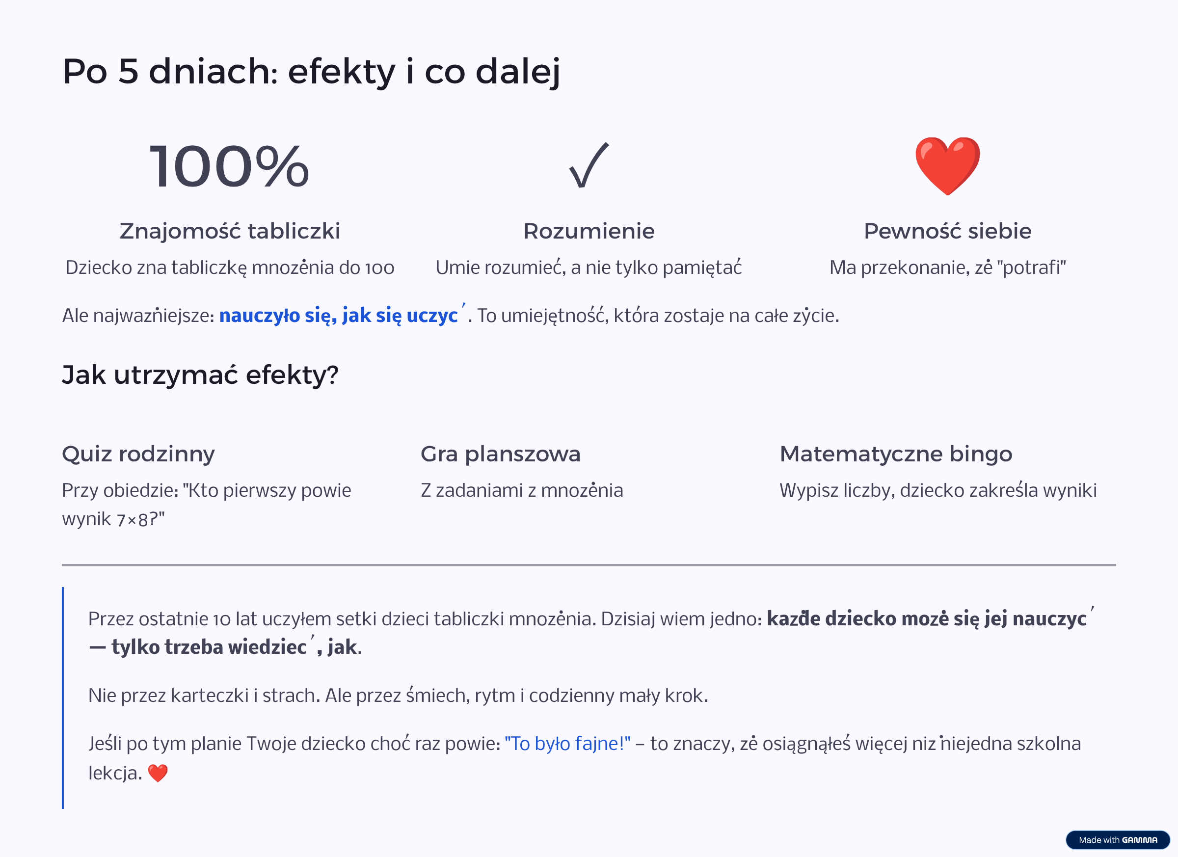 „Tabliczka mnożenia w 5 dni – prosty plan, który działa nawet u najbardziej opornych!”